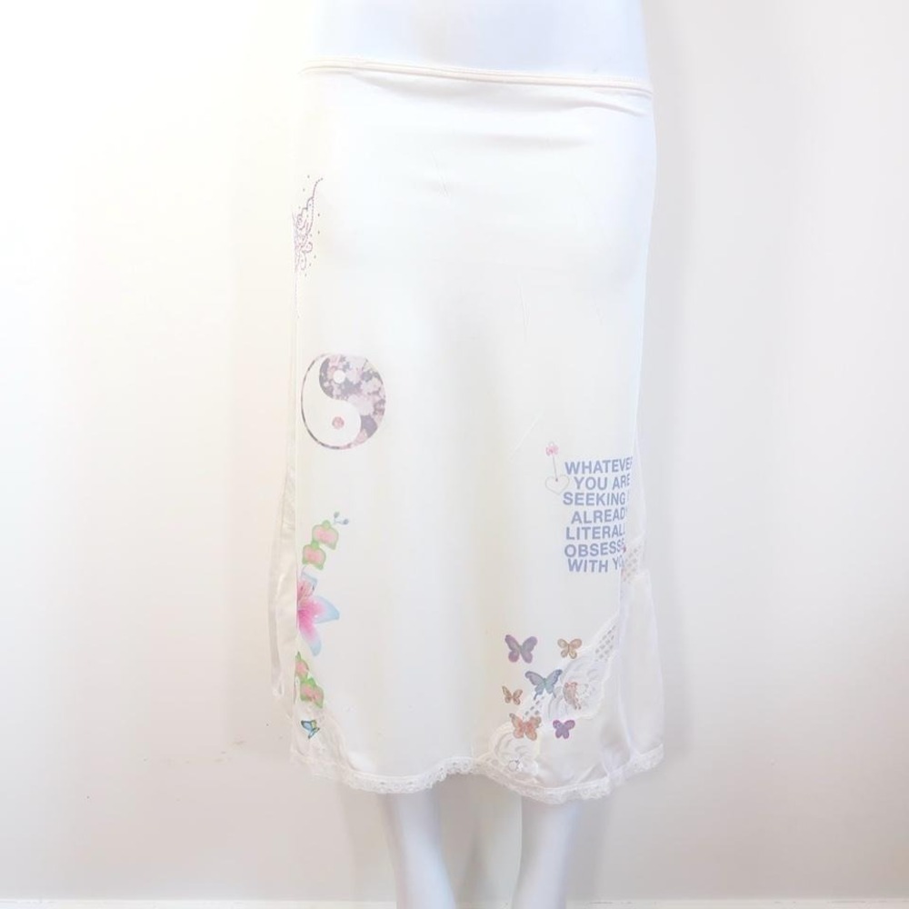 y2k obsessed with you lace slip skirt tumblr core
